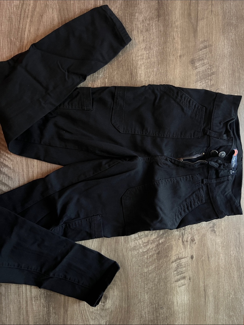 Black High-Waist Cargo pants